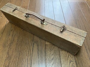 木製　大工道具箱　ケース　組みつぎ　横52cm　縦12cm　高さ7.8cm　820g　50年以上昔の物　昭和　当時物　レトロ　ヴィンテージ　送料無料