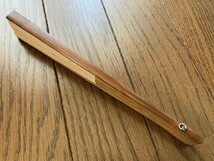 竹製　扇子　扇　せんす　全長21cm　29g　竹細工　紙風　携帯　40年程昔のもの　日本　和風　昭和　当時物　送料無料_画像10
