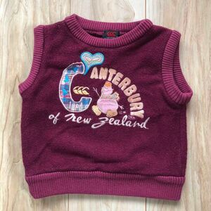 カンタベリー canterbury キッズ ニット ベスト 90