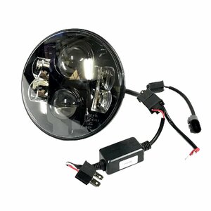  last 1* new goods *7 -inch round LED head light Φ175 Hummer /Hummer head light one side HI/LO automobile LED light A0101B