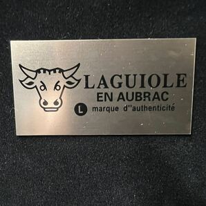 Laguiole en Aubrac ラギオール アン オブラック 高級ステンレス スチールフォーク 6本セット ケース付き (80s)の画像9