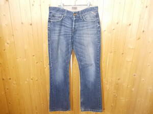 e675◆JACK JONES VINTAGE DENIM ジーンズ◆w33 ジャックジョーンズ ジーンズ ボタンフライ ブーツカット トップボタン部リペア加工 6B