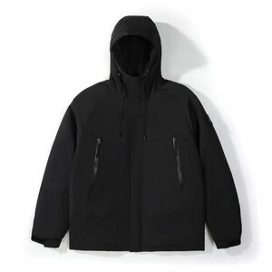 STONE ISLAND　ストーンアイランド　海外版　アウトドア　防水　フード付きジャケット　コート　ブラック　L