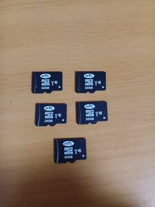 microSD 32GB 5枚／SDHC／マイクロSDカード／中古【商品説明欄必読】