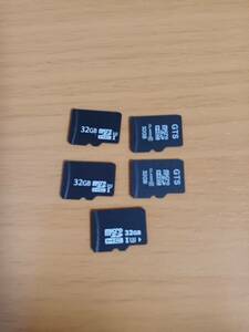 microSD 32GB 5枚／SDHC／マイクロSDカード／中古【商品説明欄必読】②