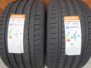 SZ-TJ2　275/30ZR20　2本　2023年製　APTANY　SPORT macro RA301　新品未使用品　バリ山　BMW等