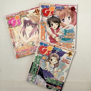 【付録揃い】電撃ジーズマガジン 2000年　9.10.11月号　3冊セット　付録揃い　kanon シスタープリンセス アイシア piaキャロットほか ５いy