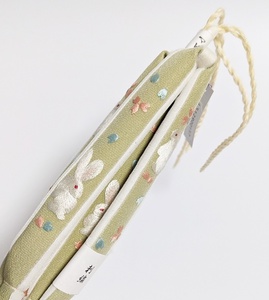うさぎ　桜　刺繍　鼻緒　正絹　日本製