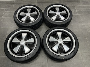 ◎ ポルシェ 社外アロイ 17インチ 7J +40 PCD130/5H 205/45R17 4本 中古良品 ◎