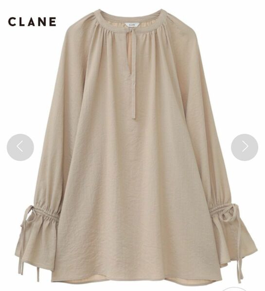 最終値下げ【CLANE】GATHER TUNIC TOPS ギャザーチュニック　ブラウス