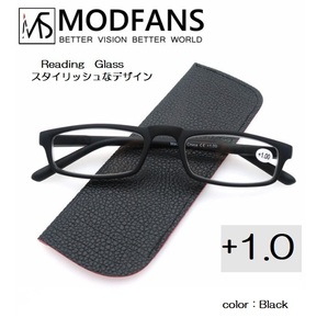 # new goods # farsighted glasses [ frequency +1.0][ black ]sini Agras [ case * glasses .. attaching ] unisex leading glass stylish 