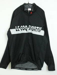 X766/lecoq sportif/ルコックスポルティフ/トラックジャケット/裏フリース/トラックトップ/ブラック系/メンズ/Lサイズ