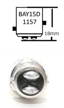 ＜ LEDW03W-008＞ブレーキ・テールライト 用　ＬＥＤダブル球　6000Ｋ 白色　(BAY15d) 　１８／５Ｗ、２１／５Ｗ電球置換え　27SMD_画像4