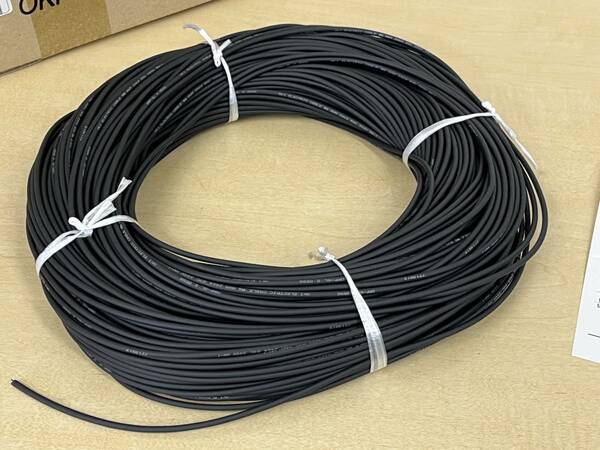 未使用品 沖電線 ロボットケーブル ORP-SL 0.05SQX1P(2464)100m OKI robot cable