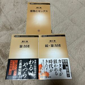 ◇暴力団 続・暴力団 薬物とセックス 溝口敦 新潮新書 3冊セット◇