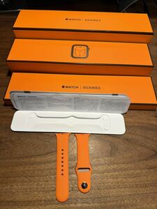 Apple Watch Hermes アップルウォッチ エルメス ラバーバンド オレンジ S/Mサイズ 40mm（41mmも対応可能）