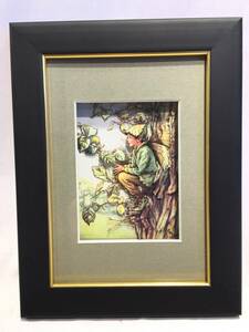 #10861# shadow box solid amount 3D picture frame frame decoupage frame approximately 20×26cm paper craft man 