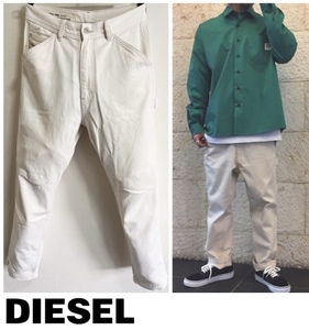 定価25,300円DIESELディーゼルP-LAMAR コットンギャバペインターパンツWHITEjoggKROOLEYprojectグレンマーティンス