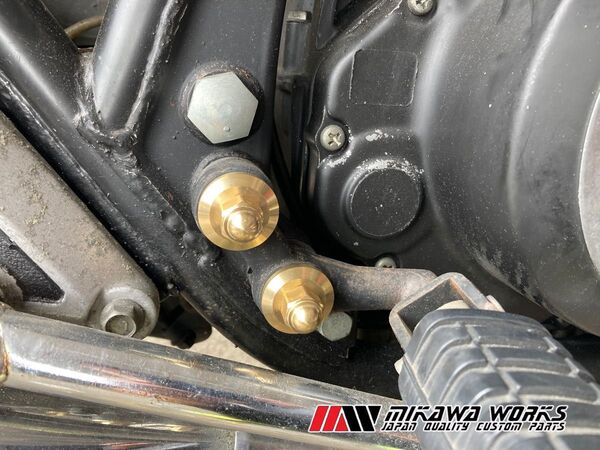 ザッパー 真鍮 ステップ 取り付け ナット 特殊 ワッシャー カラー セット 1台分 KZ650 Z750FX 2型 3型