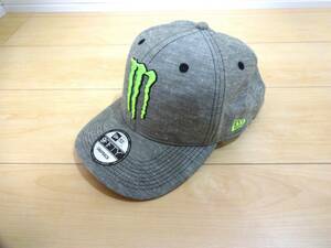 ☆ 新品未使用　MONSTER ENERGY　＆　NEW ERA　キャップ　グレー ☆ モンスターエナジー　ニューエラ