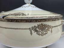 D) オールドノリタケ Noritake PENELOPE スープチューリン Mマーク 金彩 花柄 洋食器 ヴィンテージ 昭和レトロ 高級調理器具 ポット _画像7