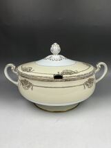 D) オールドノリタケ Noritake PENELOPE スープチューリン Mマーク 金彩 花柄 洋食器 ヴィンテージ 昭和レトロ 高級調理器具 ポット _画像1