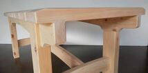天然木 職人による手造り ベンチタイプ　椅子 　限定４脚_画像5