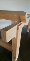 天然木 職人による手造り ベンチタイプ　椅子 　限定４脚_画像10