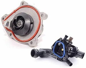 BMW MINI R55 R56 R57 R58 R59 R60 R61 ウォーターポンプ + サーモスタット(水温センサー付) 2点セット 11518604888 11537534521