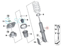 BMW MINI R56 R58 リア ショックアブソーバー 左右セット 33526853964 33526782213 33526778565 出荷締切18時_画像2