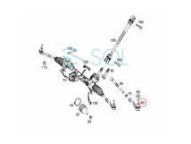 ベンツ W166 X166 ステアリング タイロッドエンド 左右セット ML350 ML63 GLE350d GLE63 GL350 GL63 GLS350d GLS63 1663300403_画像3