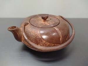 鉄瓶 茶道具 急須 茶器 アンティーク　幅約140ミリ　深さ約50ミリ　重量約904㌘