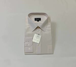 (未使用) ROYAL・K // 形態安定 長袖 シャツ・ワイシャツ (ライトピンク系) サイズ 43-85 (LL)