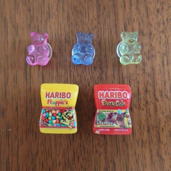 ジビッツ 5個セット　シューズアクセサリー　サンダル デコレーション　クロックス　ハリボー　HARIBO g