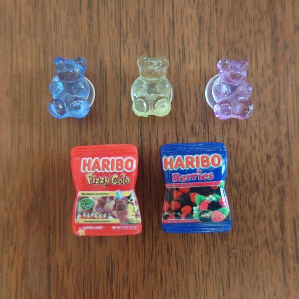 ジビッツ 5個セット　シューズアクセサリー　サンダル デコレーション　クロックス　ハリボー　HARIBO d