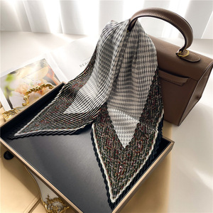 [S-27] new goods .. shape pleat scarf 70cm lady's stole to coil person neck origin stylish decoration scarf 