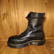 貴重 入手困難 廃盤 ドクターマーチン Dr.Martens 10ホールブーツ UK4 クレイジーボム oi PUNK SKINS パンク スキンズ ハードコア CRUST _画像6