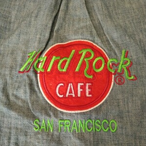 貴重 入手困難 ハードロックカフェ サンフランシスコ HardRock CAFE SAN FRANCISCO シャンブレーシャツ XL アメカジ バイカー ロカビリー