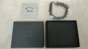 即決価格【氷室京介】Personal Jesus/Skull×Onyx Bracelet (B)/(検索:PJB・パーソナルジーザス・ブレスレット・クロムハーツ)