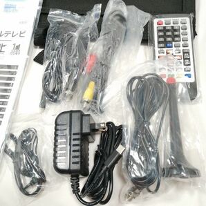 値下げセール☆ポータブルテレビ Tingu 小型14.1インチ大画面 底部ボタンで操作可 スタンド/吊り下げ/車載の3WAY設置リモコン付 中古a09533の画像2