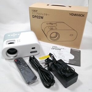 yowhick 1080Pミニプロジェクター DP02W 中古 a09563