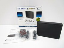 [即日発送]★通電OK★ I-O DATA　アイ・オー・データ　外付けハードディスク　HDCZ-UTL3K　3TB USB3.0/2.0　PC&TV対応　縦/横置き対応　331_画像1