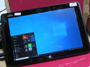 ジャンク　fujitsu　arrows　tab　q506　ram:4gb　hd:64gb　タブレット　windows10　黒　初期化済み　23-6232