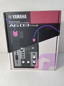 一円スタート ほぼ新品 YAMAHA ヤマハ ライブストリーミング ミキサー AG03-MK2 ブラック 