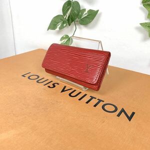 1円 LOUIS VUITTON ルイヴィトン エピ キーケース ミュルティクレ4 シリアルナンバー CA0042 男女兼用