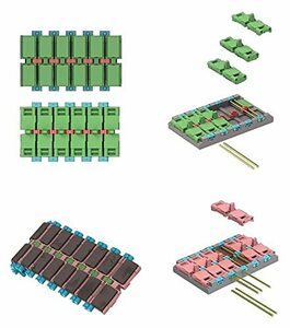 ライフィールドモデル 1/35 レオパルト2A5/A6/A7用 3Dプリンター製可動式履帯セット プラモデル用パーツ