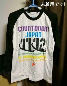 未使用COUNTDOWNJAPAN1112ラグランTシャツ七分袖S ロックインジャパンロッキン夏フェスTシャツバンドTシャツ