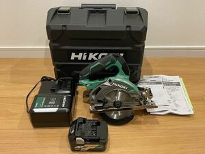 新品未使用 HiKOKI(ハイコーキ) 36V 125mm コードレス丸のこ アグレッシブグリーン 蓄電池1個+充電器+ケース付きチップソー付C3605DA(XP)