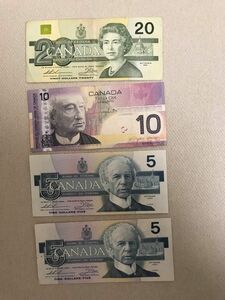 カナダ　 旧紙幣　40ドル分