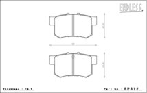 エンドレス MX72プラス ブレーキパッド 前後セット シビック FD2 H19/3～H24/6 タイプR_画像3